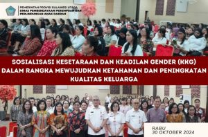 Pemprov Sulut Dorong Kesetaraan Gender untuk Kualitas Keluarga