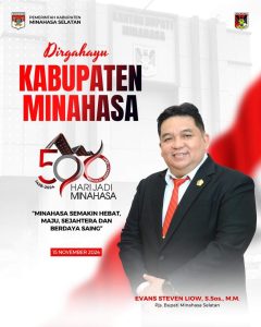 Pjs. Bupati Minahasa Selatan Ucapkan Selamat Hari Jadi Kabupaten Minahasa ke-596