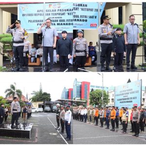 Sinergi TNI-Polri dan Pemkot Diperkuat, Polresta Manado Siaga Total Amankan Idul Fitri 1447 H