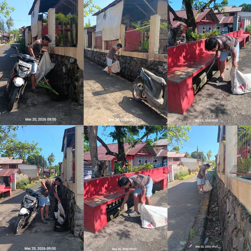 Di Tengah Permukiman Jambore Bawah, Veky Ruru Pilih Turun Sendiri Angkat Sampah