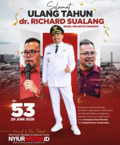 Di Usia Ke-53, dr. Richard Sualang Terus Mengabdi untuk Kemajuan Kota Manado