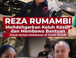 Reza Rumambi Turun Langsung Bantu Korban Kebakaran di Paniki Bawah
