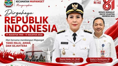 Kecamatan Mapanget Ucapkan Dirgahayu RI ke-81