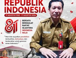 Dinas Pendidikan dan Kebudayaan Minahasa Selatan Ucapkan Dirgahayu RI ke-81