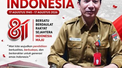 Dinas Pendidikan dan Kebudayaan Minahasa Selatan Ucapkan Dirgahayu RI ke-81