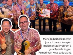 Pemkot Manado Raih Juara II Implementasi Program 3 Juta Rumah Regional Sulawesi